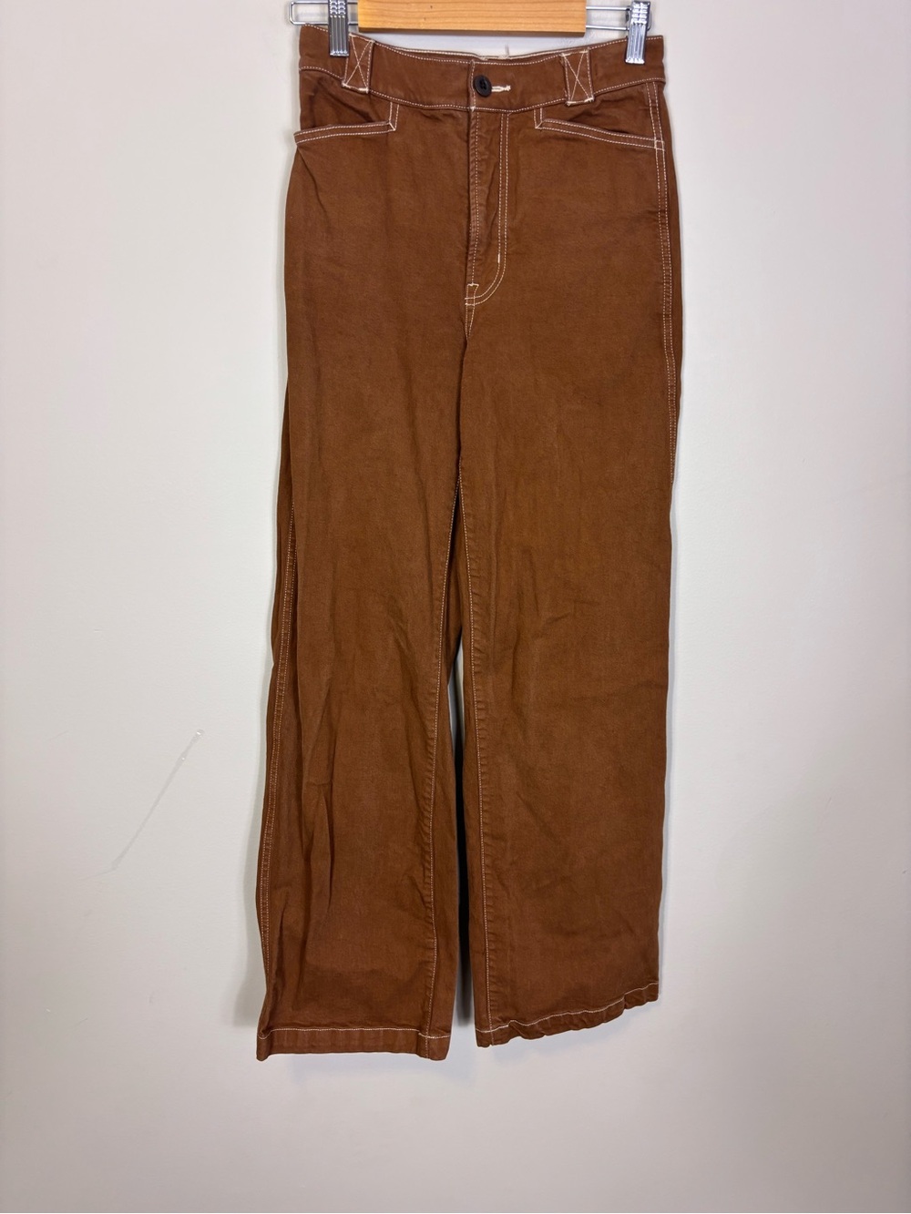Madewell Women’s Emmett Wide-Leg Pants in Brown 24